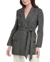Lafayette 148 New York Linen Blazer In Black