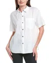 Lafayette 148 New York Linen Shirt In White