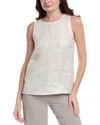 Lafayette 148 New York Linen Tank In White