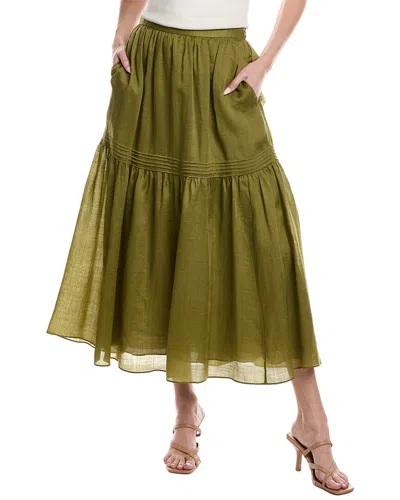 Lafayette 148 New York Lunetta Skirt In Green