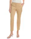 Lafayette 148 New York Manhattan Slim Ankle Pant In Brown
