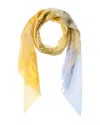 Lafayette 148 New York Marfa Print Silk-blend Scarf In Black