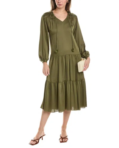 Lafayette 148 New York Mears Dress In Green