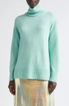 Lafayette 148 New York Mélange Cashmere Sweater In Green