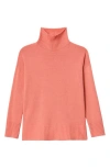 Lafayette 148 Plus Size Cashmere Long Sleeve Turtleneck Sweater In Brown