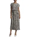 Lafayette 148 New York Midi Dress In Gray