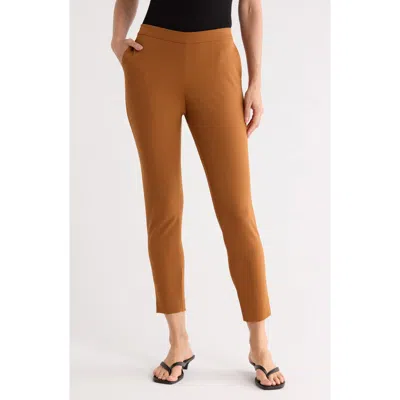 Lafayette 148 New York Murray Cotton Blend Crop Pants In Orange