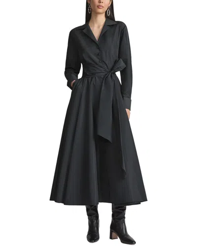 Lafayette 148 New York Notch Collar Dress In Black