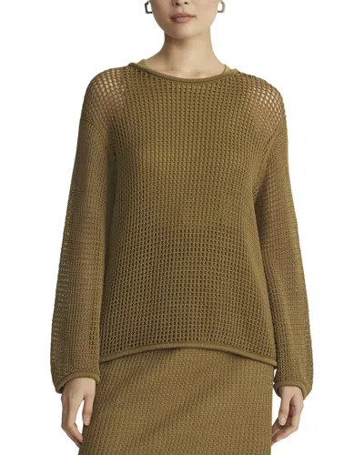 Lafayette 148 New York Open Stitch Voluminous Sleeve In Green