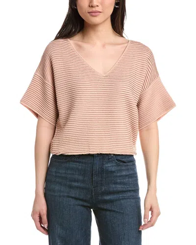 Lafayette 148 New York Ottoman Stitch Sweater In Metallic