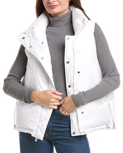 Lafayette 148 New York Outdoor Reversible Puffer Vest In White