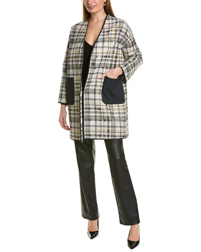 Lafayette 148 Oversized Coat In Nocolor