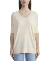 LAFAYETTE 148 LAFAYETTE 148 NEW YORK OVERSIZED SCOOP NECK LINEN SWEATER