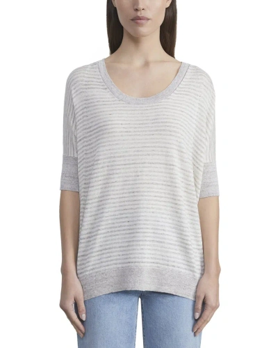 Lafayette 148 New York Oversized Scoop Neck Sweater In White