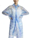 Lafayette 148 New York Oversized Silk Tunic Blouse