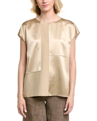 Lafayette 148 New York Panel Silk Blouse