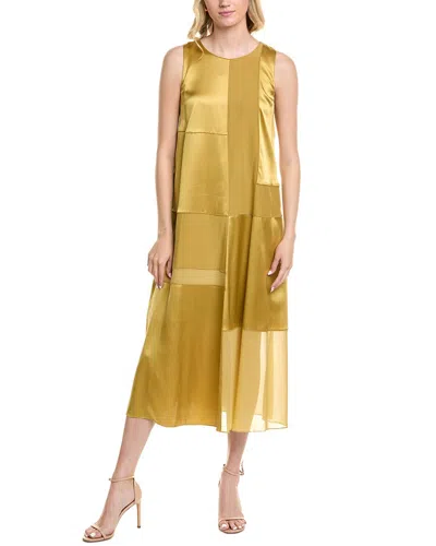 Lafayette 148 New York Panel Silk Midi Dress