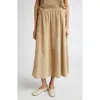 Lafayette 148 New York Paperfine Suede A-line Midi Skirt