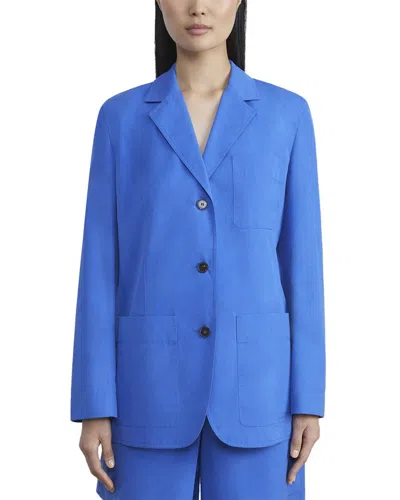 Lafayette 148 New York Patch Pocket Single Breasted Blazer In Gold