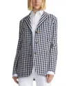 LAFAYETTE 148 LAFAYETTE 148 NEW YORK PATCH POCKET SINGLE BREASTED LINEN-BLEND BLAZER