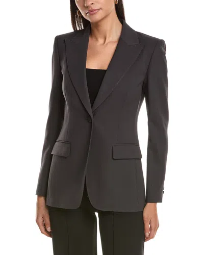 Lafayette 148 New York Peak Lapel Blazer In Gray