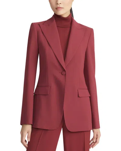Lafayette 148 New York Peak Lapel Blazer In Red