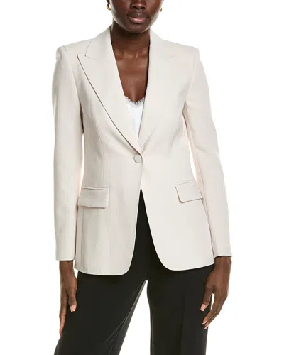 Lafayette 148 New York Peak Lapel Blazer In White