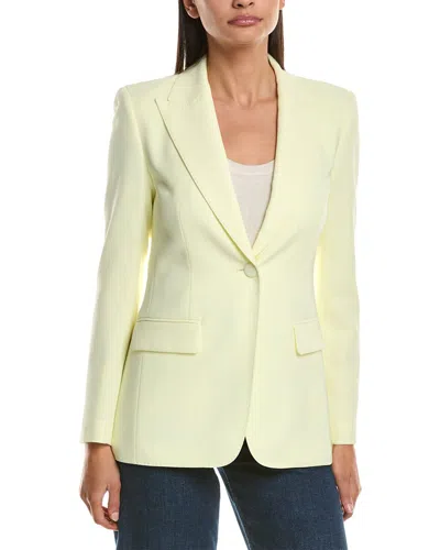 Lafayette 148 New York Peak Lapel Blazer In Yellow