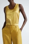 Lafayette 148 New York Perla Reversible Silk Blouse In Desert Grass