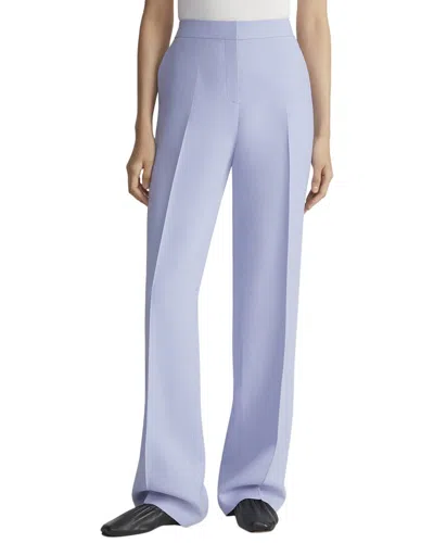 Lafayette 148 New York Petite Gates Wool & Silk-blend Pant In Blue