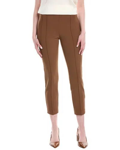 Lafayette 148 New York Petite Gramercy Pant In Brown