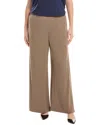 Lafayette 148 New York Petite Pull-on Franklin Wide Leg Pant In Brown