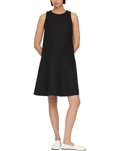 Lafayette 148 New York Petite Sleeveless Drop Waist Dress In Black