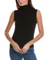 Lafayette 148 Matte Crepe Sleeveless Turtleneck Sweater