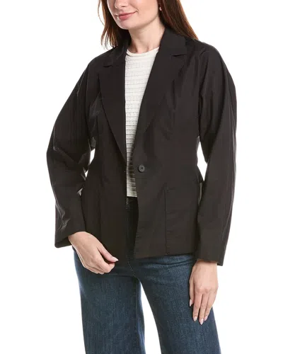 Lafayette 148 New York Pintuck Back Jacket In Black
