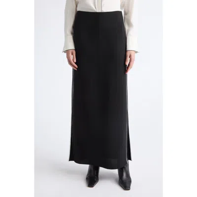 Lafayette 148 New York Piped Straight Skirt In Black