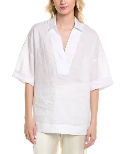 LAFAYETTE 148 LAFAYETTE 148 NEW YORK PIPPEN LINEN BLOUSE