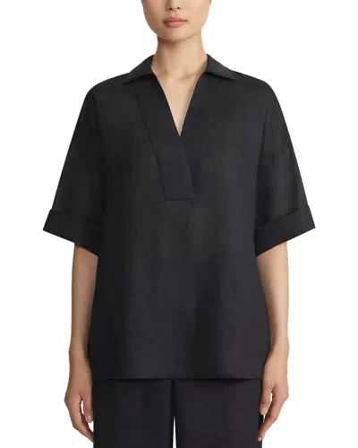 Lafayette 148 New York Box Sleeve Blouse In Black