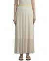 Lafayette 148 New York Pleated Rib Stitch Silk Skirt