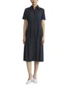 Lafayette 148 New York Pleated Silk-blend Shirtdress