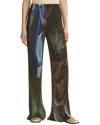 Lafayette 148 New York Plisse Parkside Pant In Multi