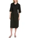 Lafayette 148 New York Plus Cade Midi Dress In Black