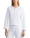 Lafayette 148 New York Plus Griffith Jacket In White