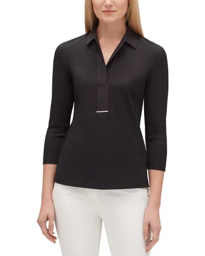 Lafayette 148 New York Plus Magda Top In Black