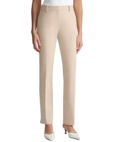Lafayette 148 New York Plus Manhattan Slim Cigarette Ankle Wool-blend Pant In Neutral