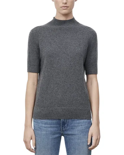 Lafayette 148 Cashmere Mockneck Sweater In Grey