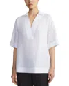 Lafayette 148 New York Plus Pippen Linen Blouse