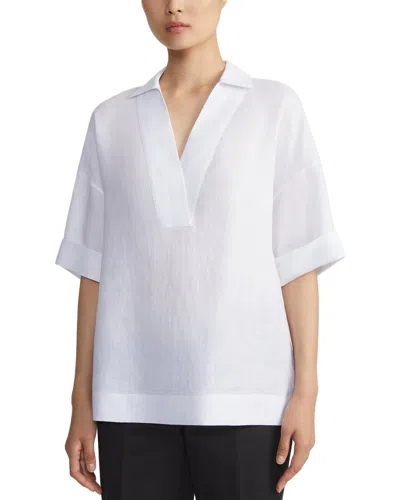 Lafayette 148 New York Plus Pippen Linen Blouse