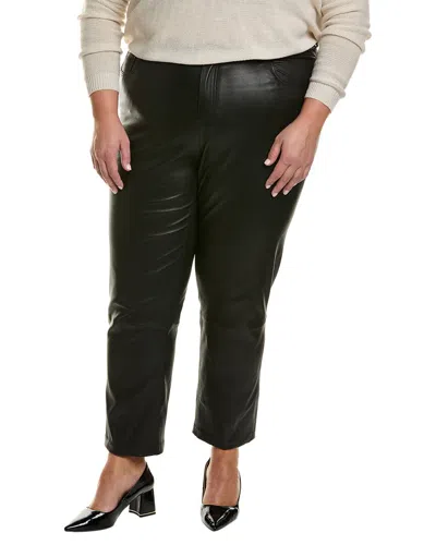 Lafayette 148 New York Plus Reeve Leather Pant In Black