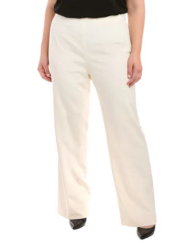 Lafayette 148 New York Plus Studio Silk-blend Pant In Neutral